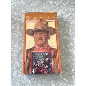 Rio Lobo VHS 1988 Key Video John Wayne Howard Hawks Western Movie G Rated
